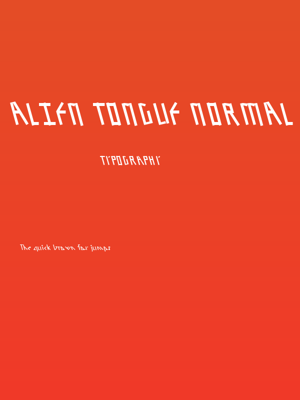 Alien Tongue Normal Poster