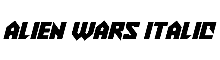 Alien Wars Italic  नि: शुल्क फ़ॉन्ट्स डाउनलोड