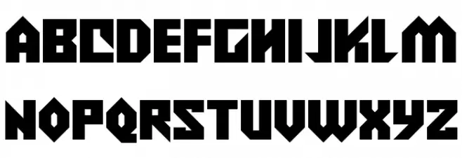 Alien Wars Schriftart Groß