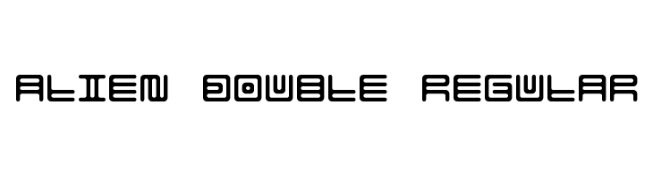 Alien double Regular  les polices de caractères gratuit tlcharger