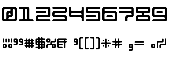 Alien double Regular Font OTHER CHARS