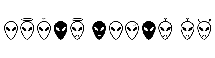 Alien faces St  Free Fonts Download