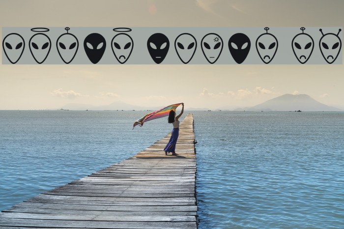 Alien faces St Font examples
