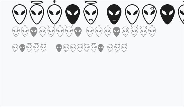 Alien faces St Business Card