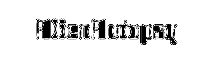 AlienAutopsy  Descarca Fonturi Gratis