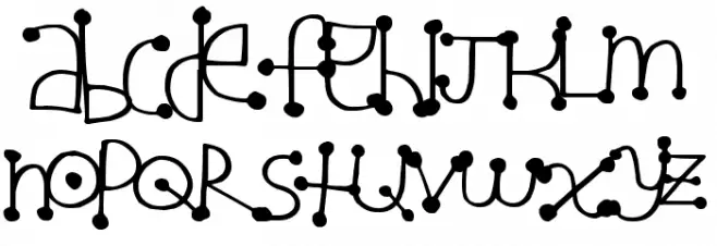 AlienDot Schriftart Groß