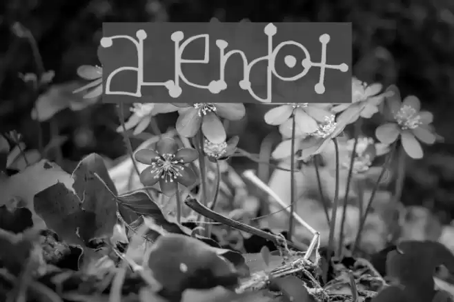 AlienDot Font examples