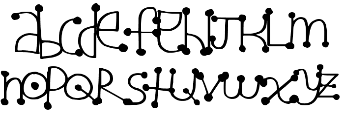AlienDot Font LOWERCASE