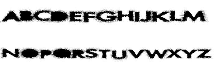AlienFur Font LOWERCASE