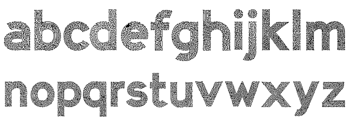 AlienSign Font LOWERCASE