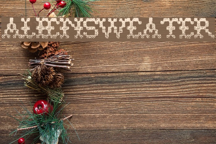 AlienSweater Font examples