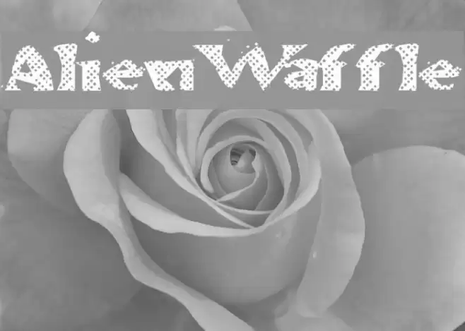 AlienWaffle Font examples