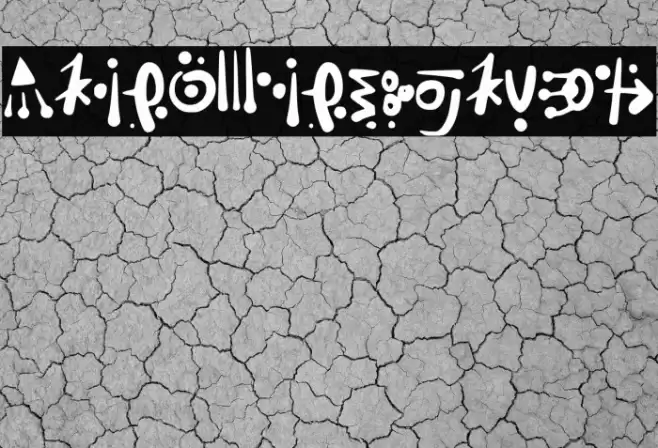 Alien_Hieroglyph Font examples