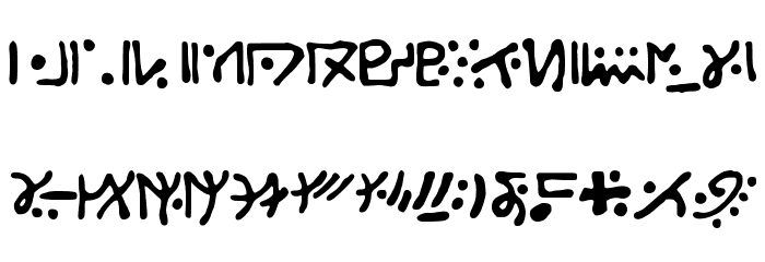Alien_S Font LOWERCASE