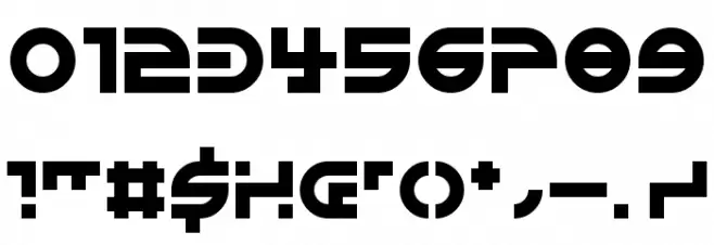 Alienated Regular Font OTHER CHARS