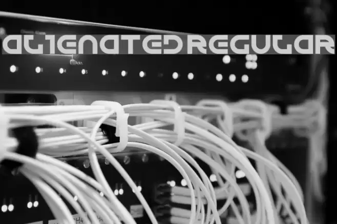 Alienated Regular Font examples