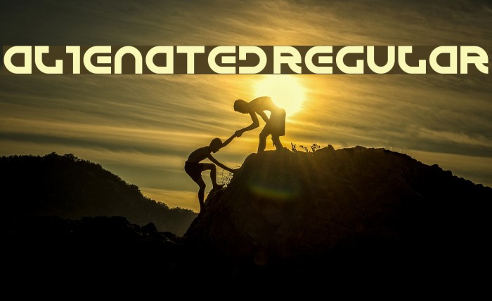 Alienated Regular फ़ॉन्ट examples