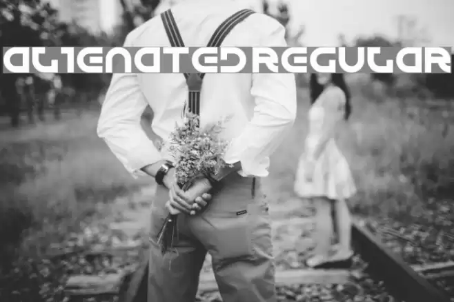 Alienated Regular Font examples