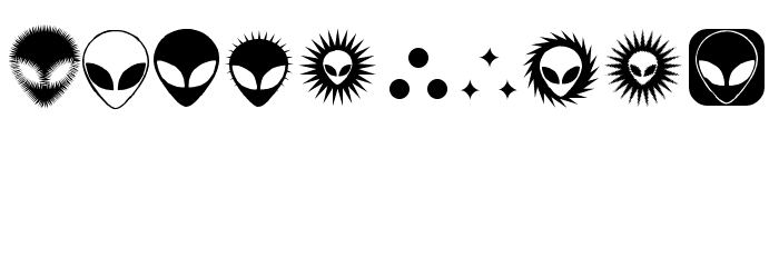 Alienator Font OTHER CHARS