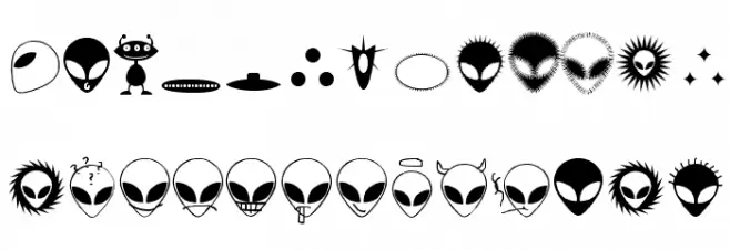 Alienator Font LOWERCASE