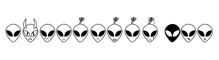 Aliencons TFB  font caratteri gratis