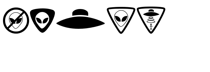 Aliencons TFB Font OTHER CHARS
