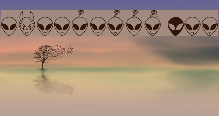 Aliencons TFB Font examples