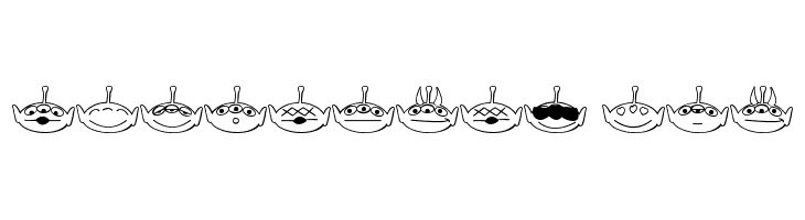Aliencons two Font