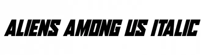 Aliens Among Us Italic 