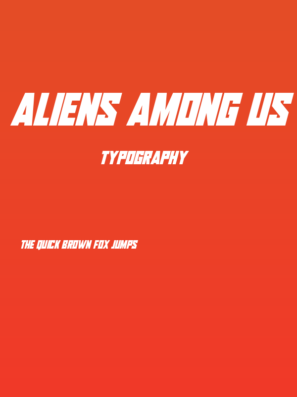 Aliens Among Us Italic Poster