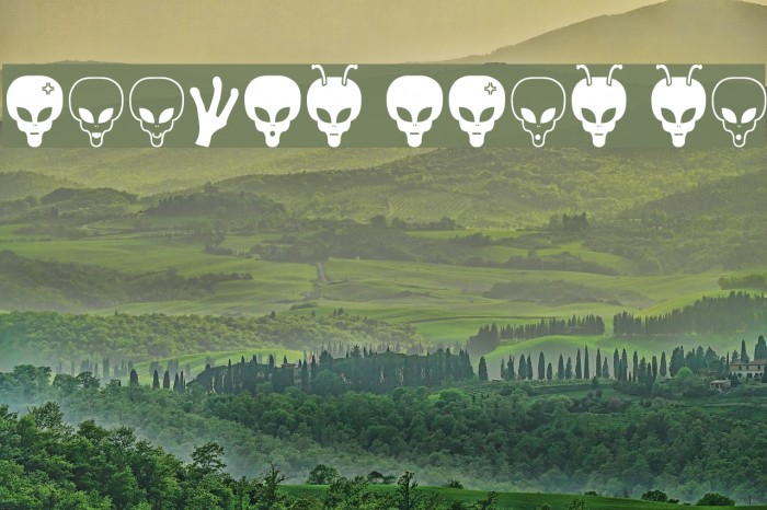 Aliens Bats St Font examples
