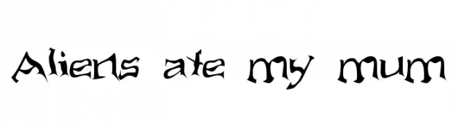 Aliens ate my mum  baixar fontes gratis