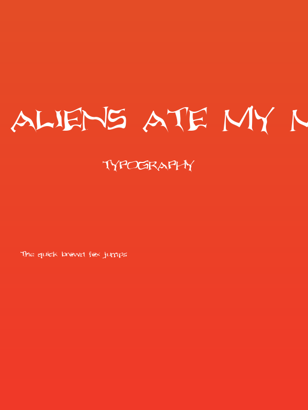 Aliens ate my mum Poster