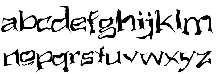 Aliens ate my mum Font LOWERCASE