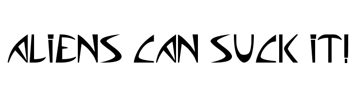 Aliens can suck it!  Frei Schriftart Herunterladen