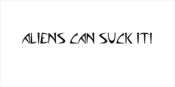Aliens can suck it! Logo