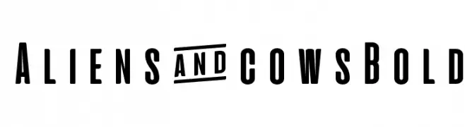 Aliens & cows Bold  Descarca Fonturi Gratis