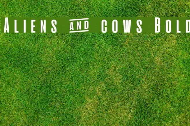 Aliens & cows Bold Example 3