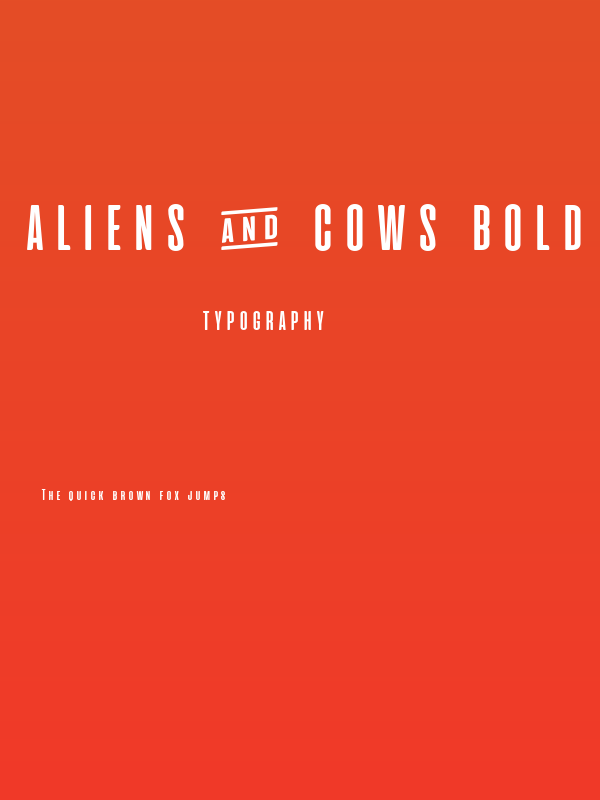 Aliens & cows Bold Poster
