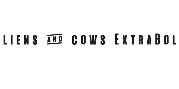 Aliens & cows ExtraBold Logo