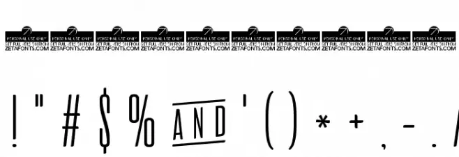 Aliens & cows ExtraLight Font OTHER CHARS