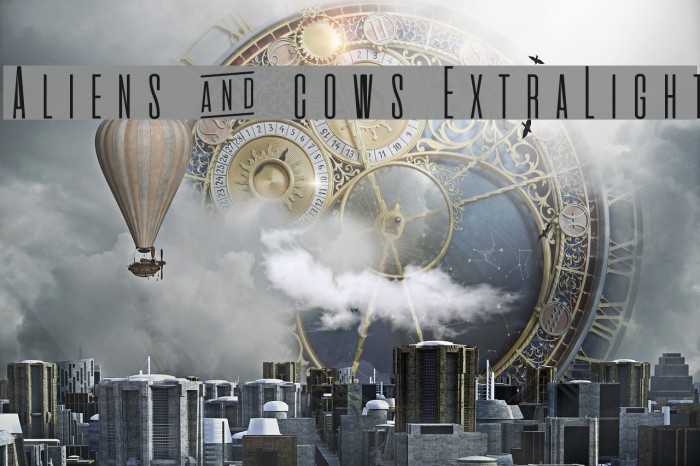 Aliens & cows ExtraLight Example 1