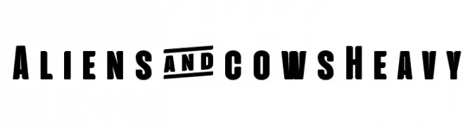 Aliens & cows Heavy  baixar fontes gratis