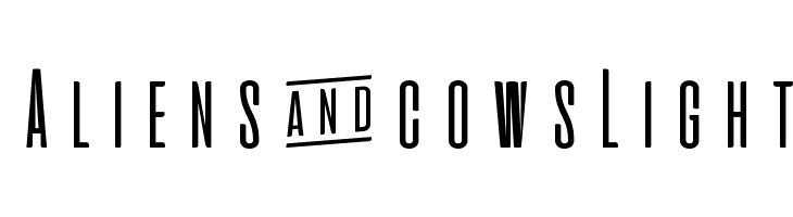 Aliens & cows Light  Free Fonts Download