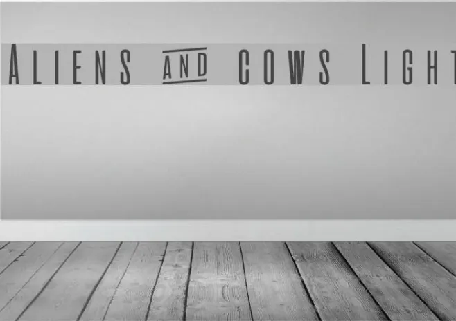 Aliens & cows Light Example 1