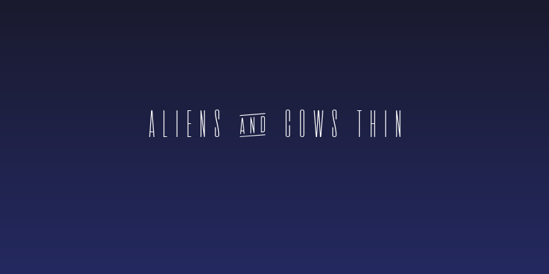 Aliens & cows Thin Social Header