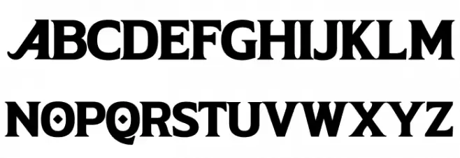 Aliey PERSONAL USE ONLY Bold Caratteri MAIUSCOLE