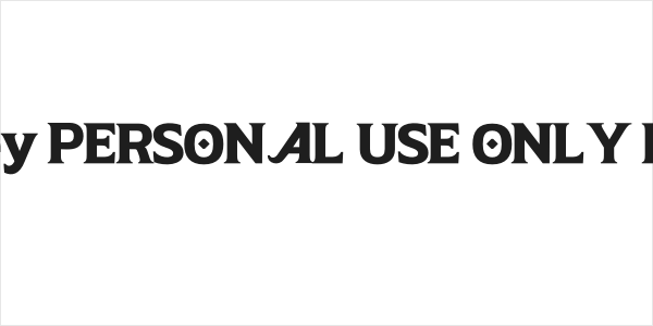 Aliey PERSONAL USE ONLY Bold Logo