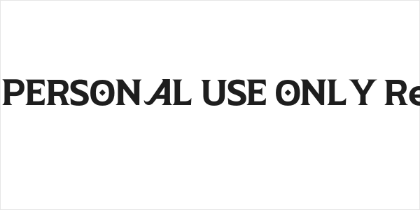 Aliey PERSONAL USE ONLY Regular Logo