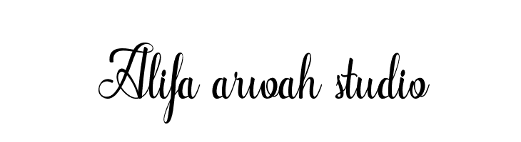 Alifa arwah studio  Free Fonts Download